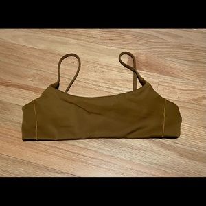 Left on Friday Pool Days Top in Brown